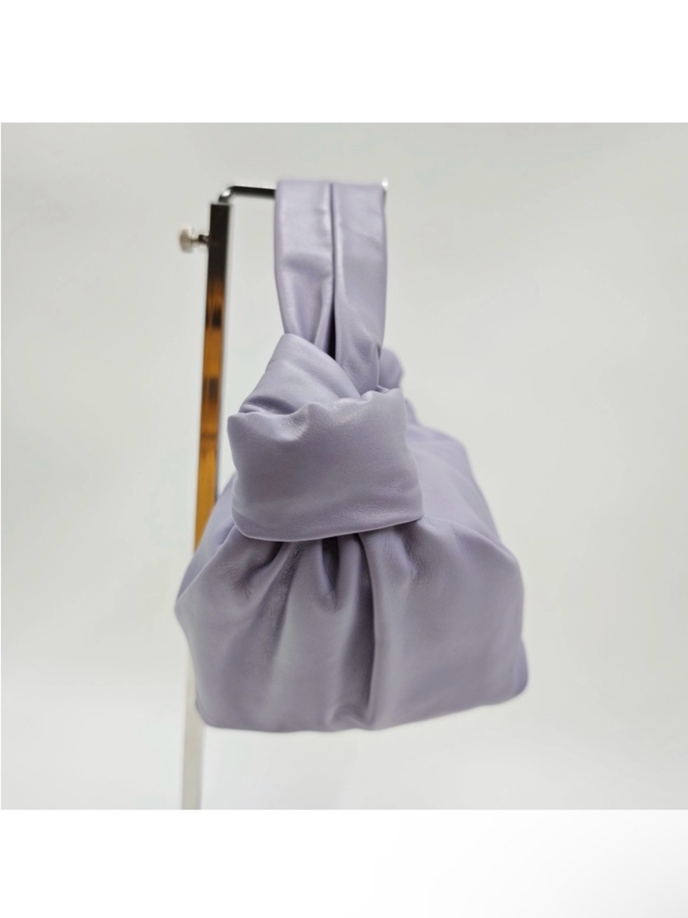 Bottega Veneta Lavender Knotted Shoulder Bag - Picture 8 of 14